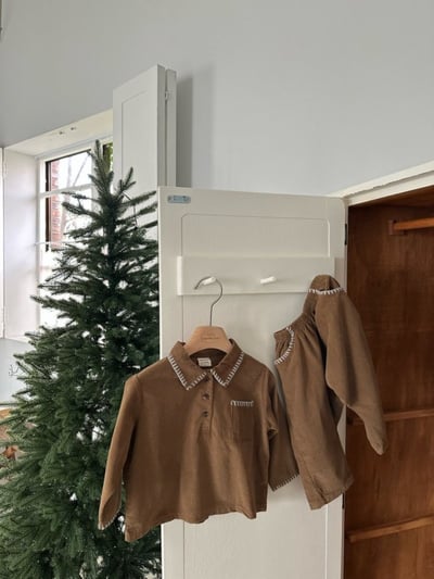 MONBEBE02｜(1y-8y) 冬季縫線滾邊長褲7