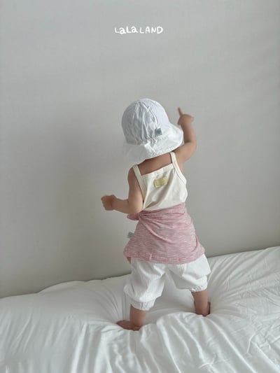 lala land09｜(3m-18m) 2色棉麻縮口褲3