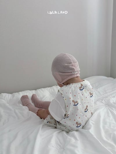 lala land20｜(3m-18m) 2色滿版小木馬背心11