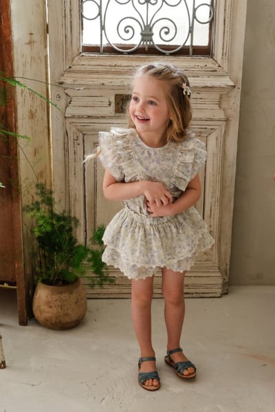 FLO09｜(75-140) 花朵蕾絲蛋糕裙15