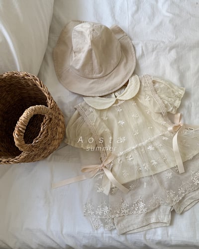 AOSTA58｜(6m-5y) 2款翻領泡泡袖上衣15