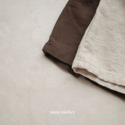 mimi market23 (75-90cm)  亞麻背帶褲4