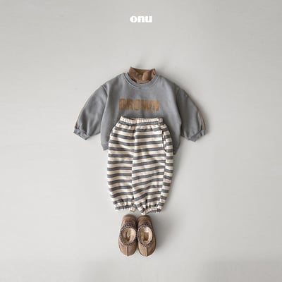 onu 30｜(70cm-115cm) 簡約英字休閒上衣6