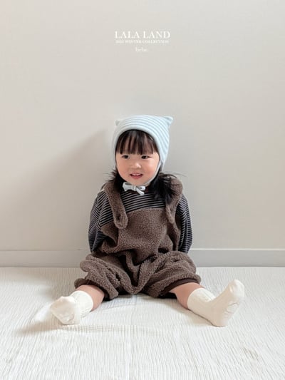 lala land12｜(60cm-83cm) 2色刷毛吊帶褲12