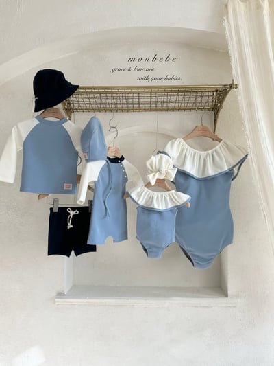 MONBEBE21｜(3m-36m 1y-6y) 多功能游泳套裝(含泳帽)5