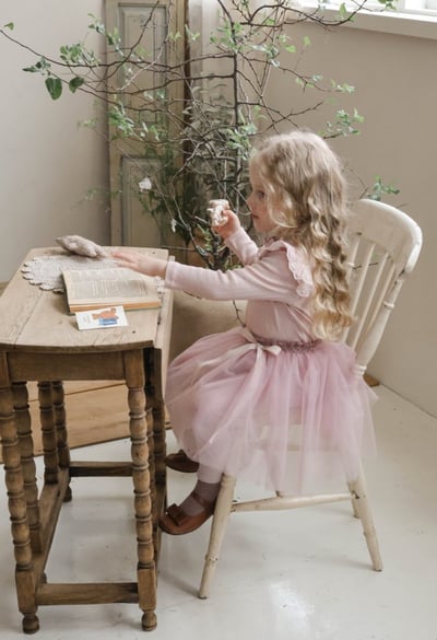 FLO19｜(75-135cm) 3色夢幻薄紗內搭褲裙16