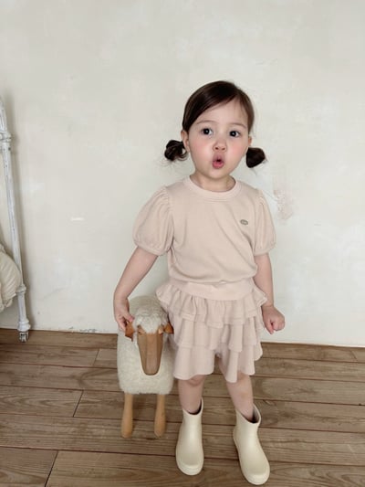 Azalea08｜(85-118cm) 公主袖蛋糕褲套裝10