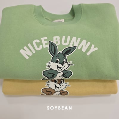 Soybean27｜(75cm-118cm) 小兔印花休閒上衣4