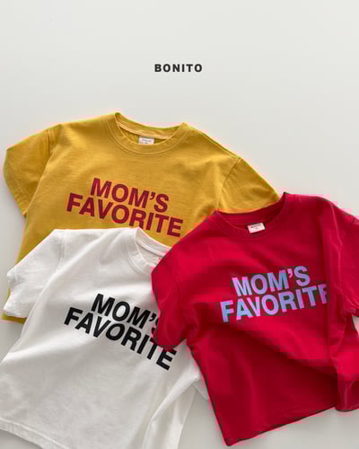 Bonito38｜(75cm-125cm) 3色媽媽的愛字母上衣3