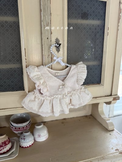 Marron 11｜(1y-6y) 刷毛蕾絲荷葉邊背心6