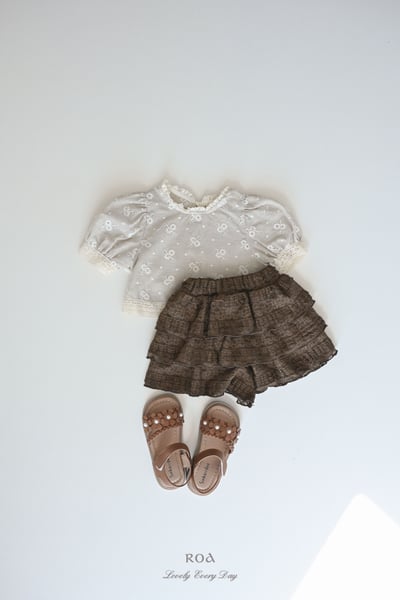 ROA28｜(6m-18m) 2色蕾絲層次蛋糕短褲16