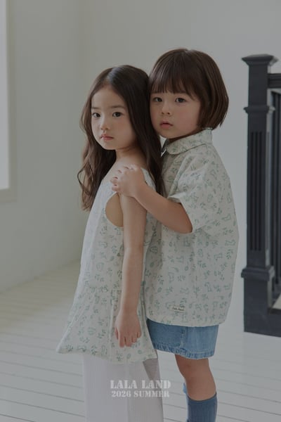 lala land77｜(75-120cm) 2色牛仔小標短褲7