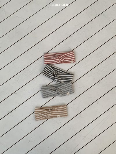 Bebe holic04｜(3m-18m) 扭結條紋髮帶15