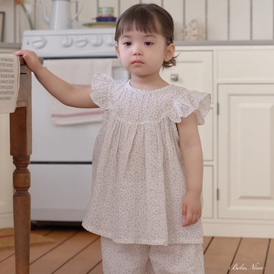 bebe nine19  (65cm-115cm) 2色天使寬鬆褲套裝12