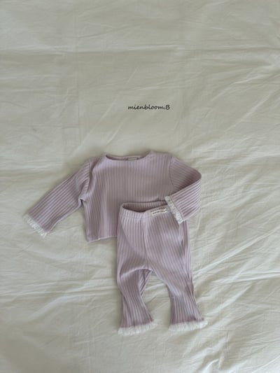 Bloom.b29｜(0m-7y) 羅紋蕾絲邊上衣10