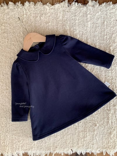 JE 640｜(80-110cm)  圓翻領素洋裝3