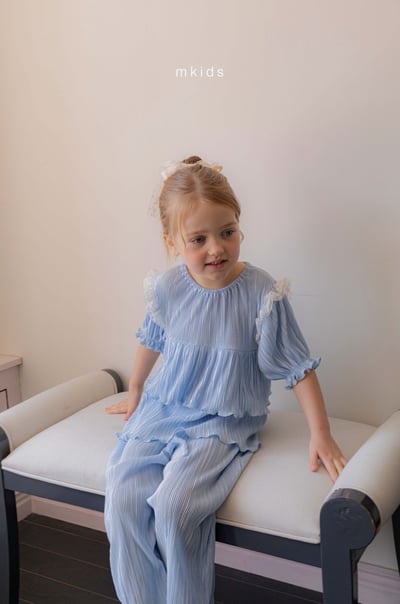 M-KIDS08｜(65-115cm) 浪漫褶皺套裝7