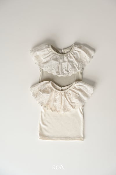 ROA26｜(6m-18m) 2色蕾絲大翻領上衣3