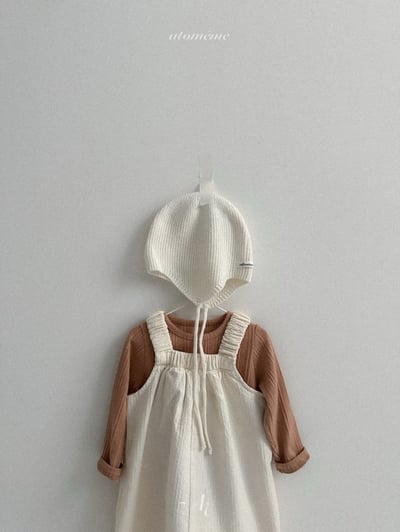 Atomeme40｜(70cm-110cm) 保暖針織綁帶帽3