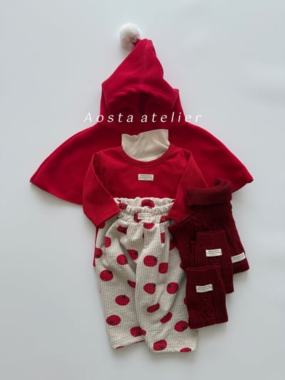 AOSTA51｜(6m-5y) 經典燈芯絨印花長褲16