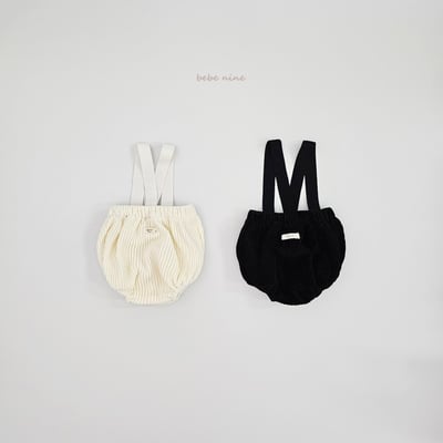 bebe nine51 (55cm-85cm) 2色壓紋吊帶包屁褲10