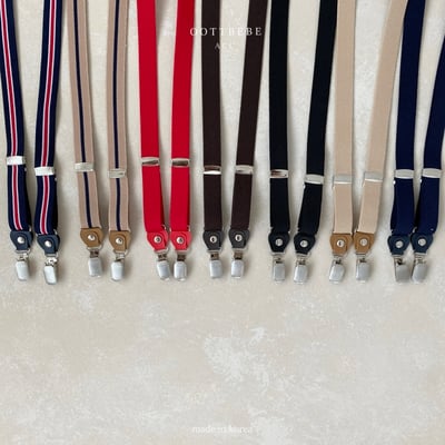 Oottbebe17｜(2y-13y )  英倫彈力背帶吊帶夾4