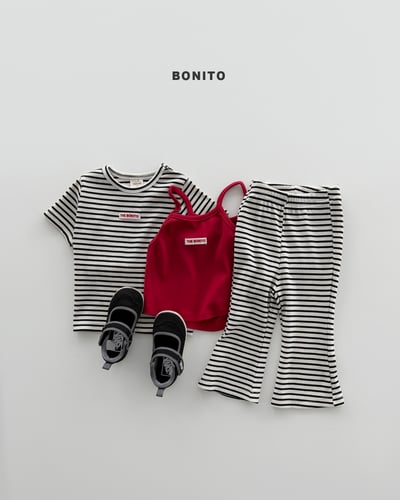 Bonito20｜(75cm-125cm) 2色小標條紋線條套裝9