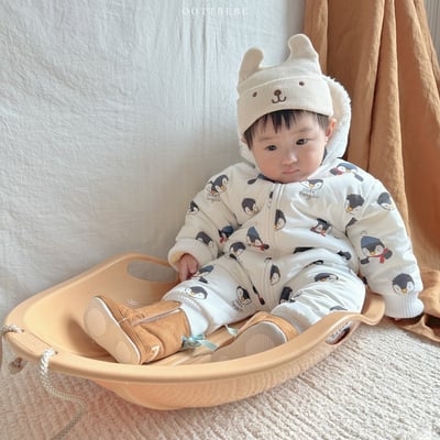 Oottbebe61｜(0m-12m) 雪人防寒連身裝4