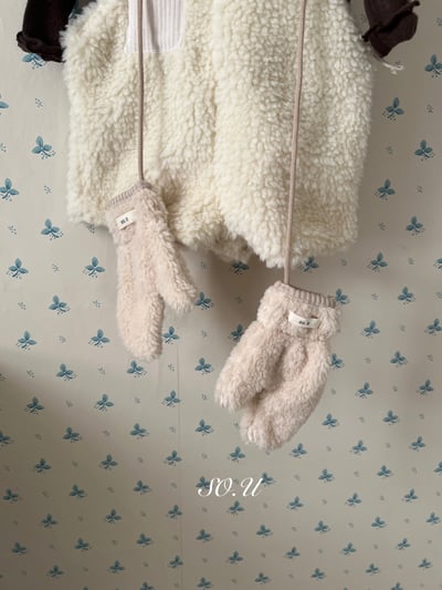 S0.U07｜(Free)  毛絨連指手套7