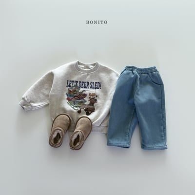 Bonito49｜(75cm-125cm) 素面燈芯絨刷毛長褲5