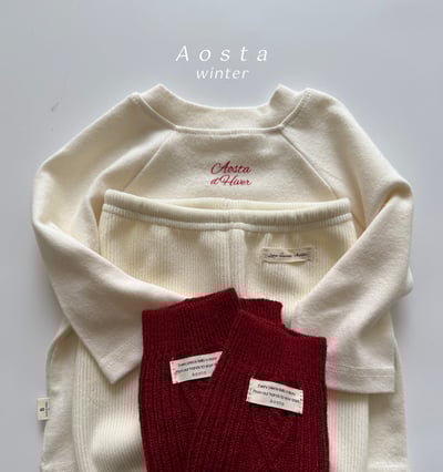 AOSTA28｜(6m-5y) 磨毛簡約上衣8