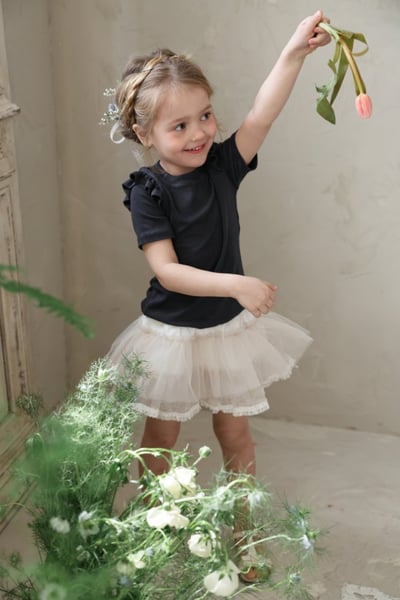 FLO27｜(75-140) 蛋糕蕾絲襯裙2