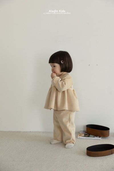 ALADIN05｜(75cm-114cm) 絲絨素面/碎花抓皺上衣9