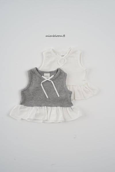 Bloom.b19｜(55cm-118cm) 緞帶蕾絲荷葉背心11