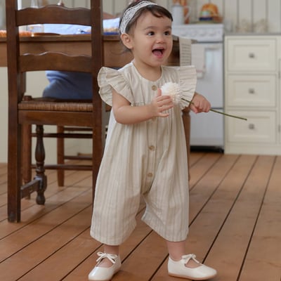 bebe nine32  (6m-24m) 2色簡約線條連身服14