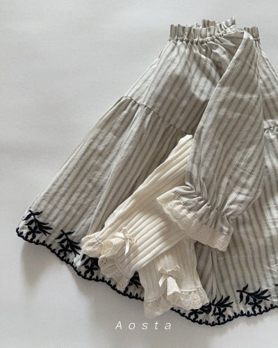 AOSTA02｜(6m-5y) 蕾絲邊緊身褲12