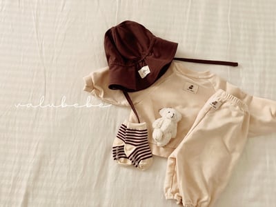 Valubebe45｜(65-90) 棉質漁夫帽15