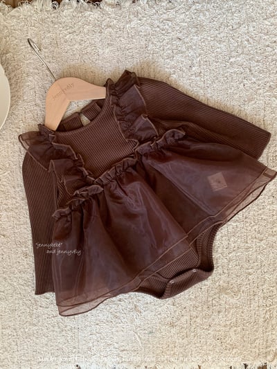 JE603｜(66cm-90cm)  公主網紗裙包屁衣6