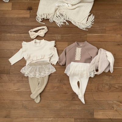 Bebe holic｜(55-85cm) 寶寶蕾絲裙襬褲襪 現貨5