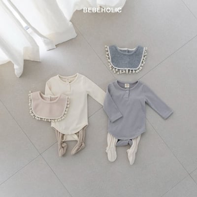 Bebe holic44｜(3m-18m) 基本款素面包屁衣2