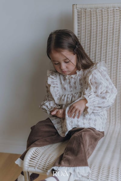 ROA16｜(80cm-120cm) 2色復古碎花長袖上衣19