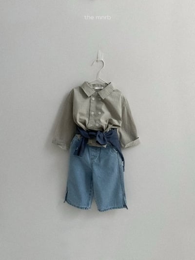 MiniRobe26｜(70-110) 雙排釦格紋襯衫9