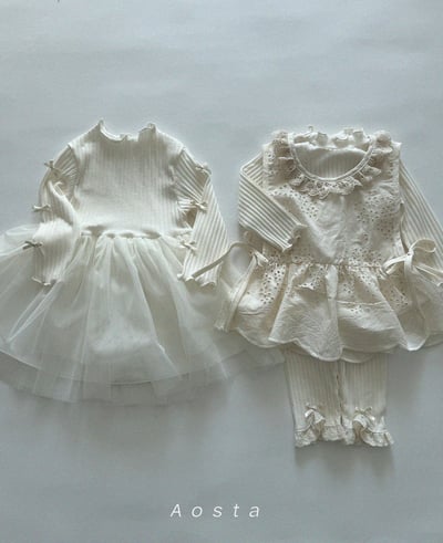 AOSTA14｜(6m-5y) 蕾絲棉質背心6