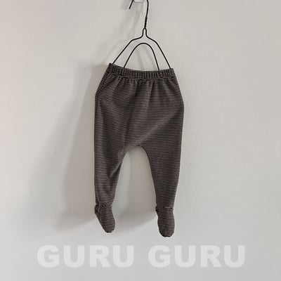 GURU GURU17｜(6m-24m) 3色條紋褲襪3