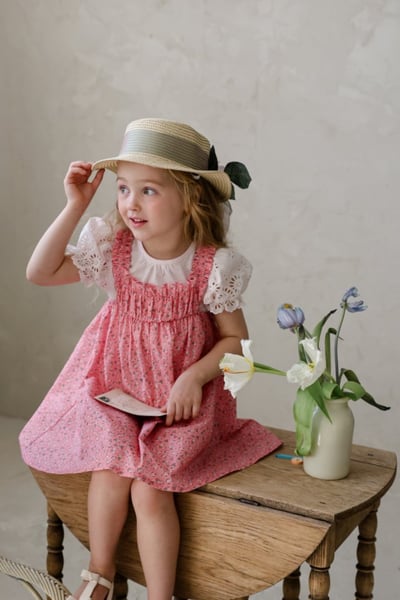 FLO19｜(75-140) 鏤空泡泡袖上衣11