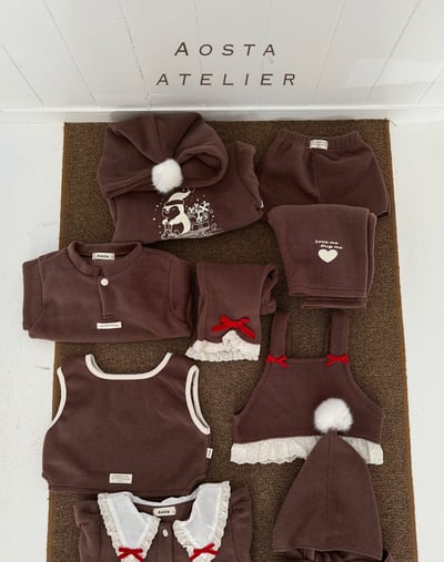 AOSTA70｜(6m-5y) 毛呢滾邊背心10