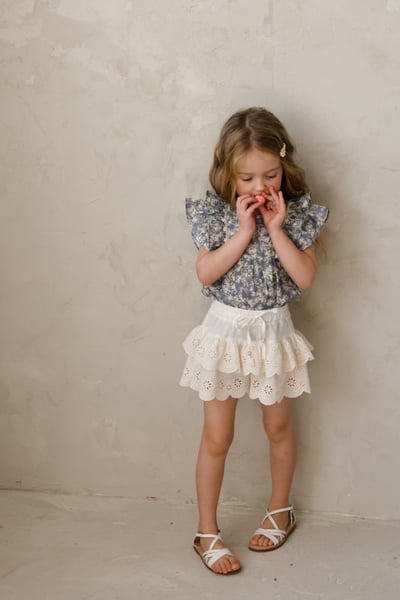 FLO11｜(75-140) 蕾絲鏤空蛋糕褲裙7