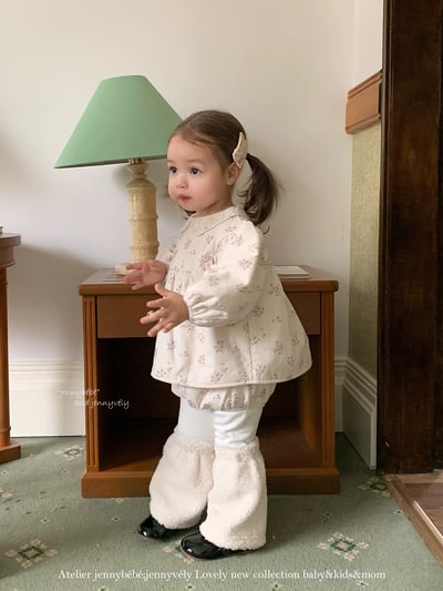 JE 651｜(73-100cm)  小花蕾絲包屁套裝14