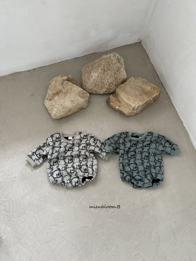 Bloom.b10｜(0m-24m) 小熊針織包屁衣1