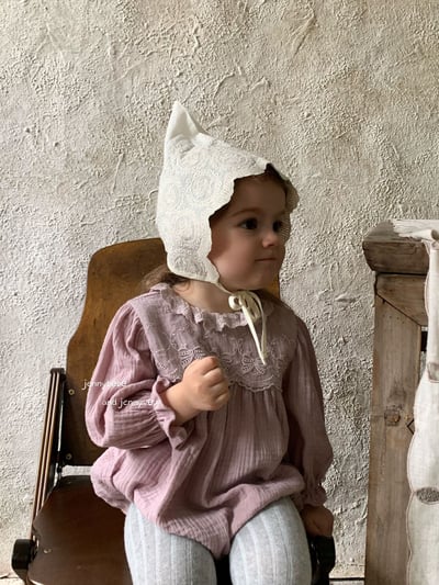 JE563｜(66-120cm) 蕾絲花邊領包屁衣/洋裝16